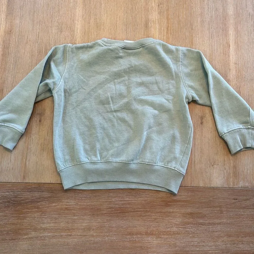 STAR WARS THE MANDALORIAN Toddler The Child Baby - Yoda Sweatshirt in Green 3T